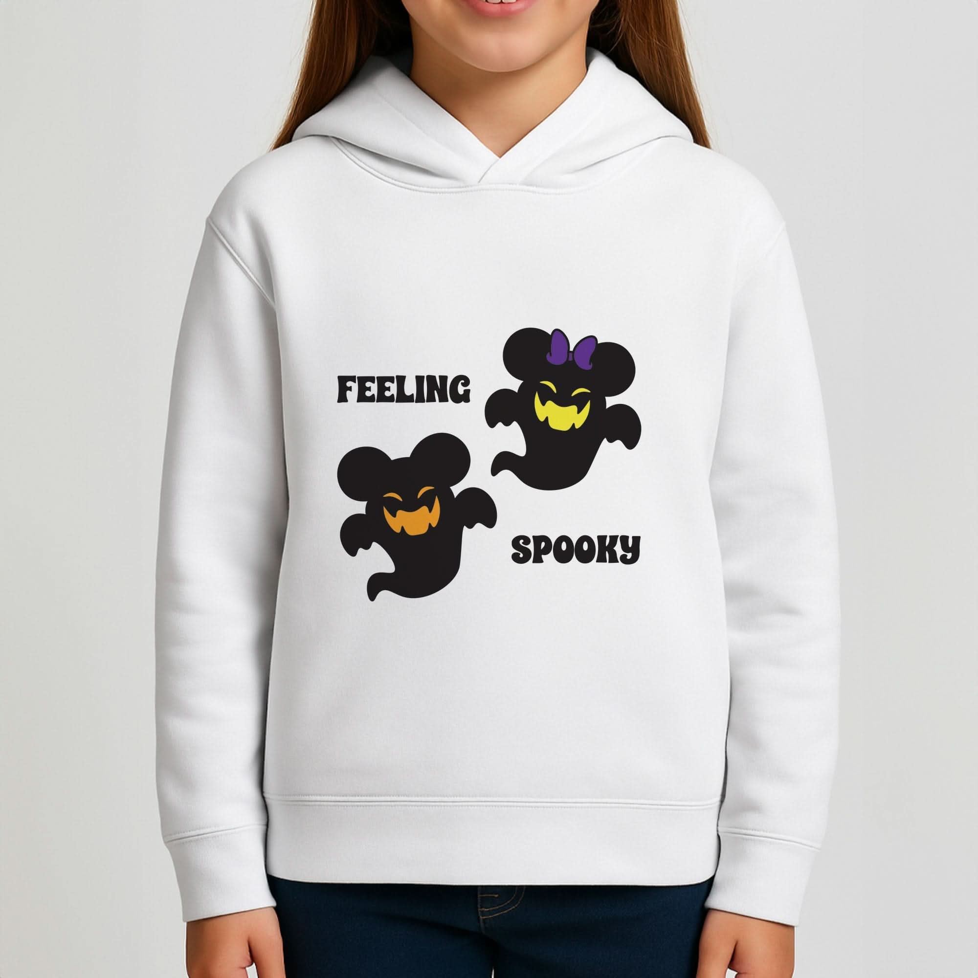 Feeling Spooky Mouse Ghosts Girls Hoodie