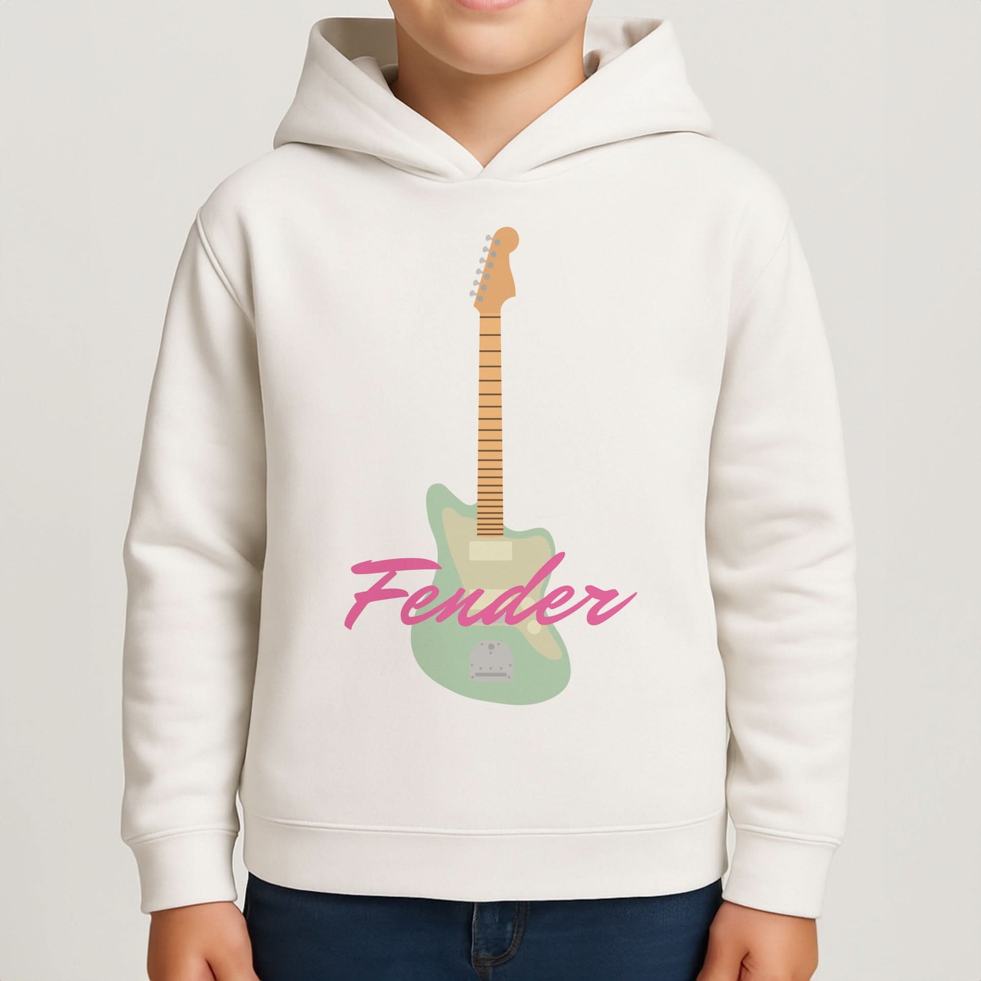 Blue Guitar Fender Boys Hoodie
