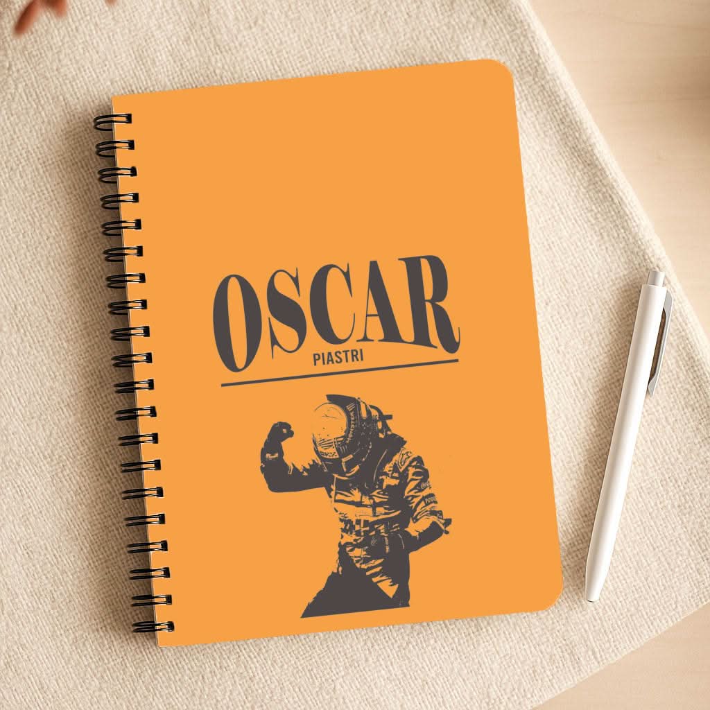 Oscar Orange And Black Notepad