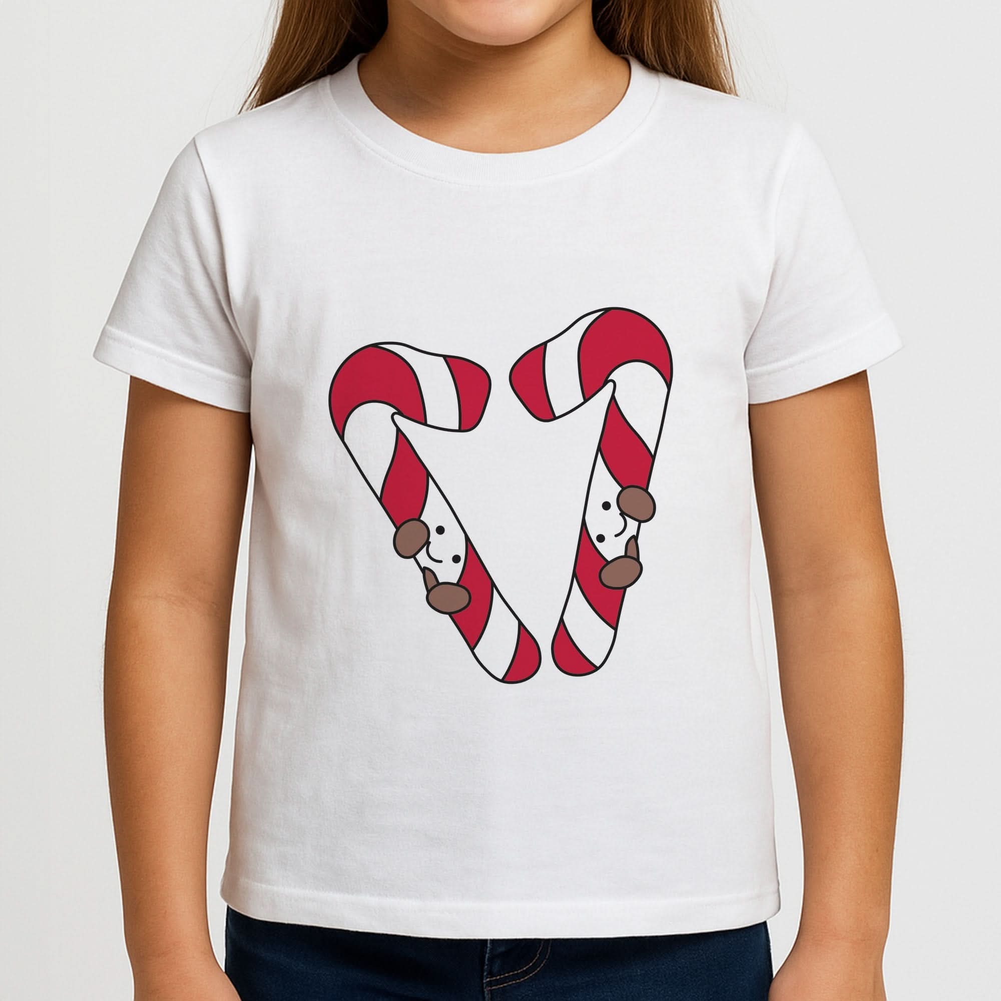 Christmas Candycane Plushies Girls T-Shirt