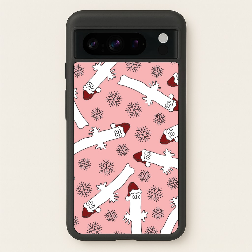 Wiggly Moom Xmas Hat Pattern Google Pixel 8 Pro Case