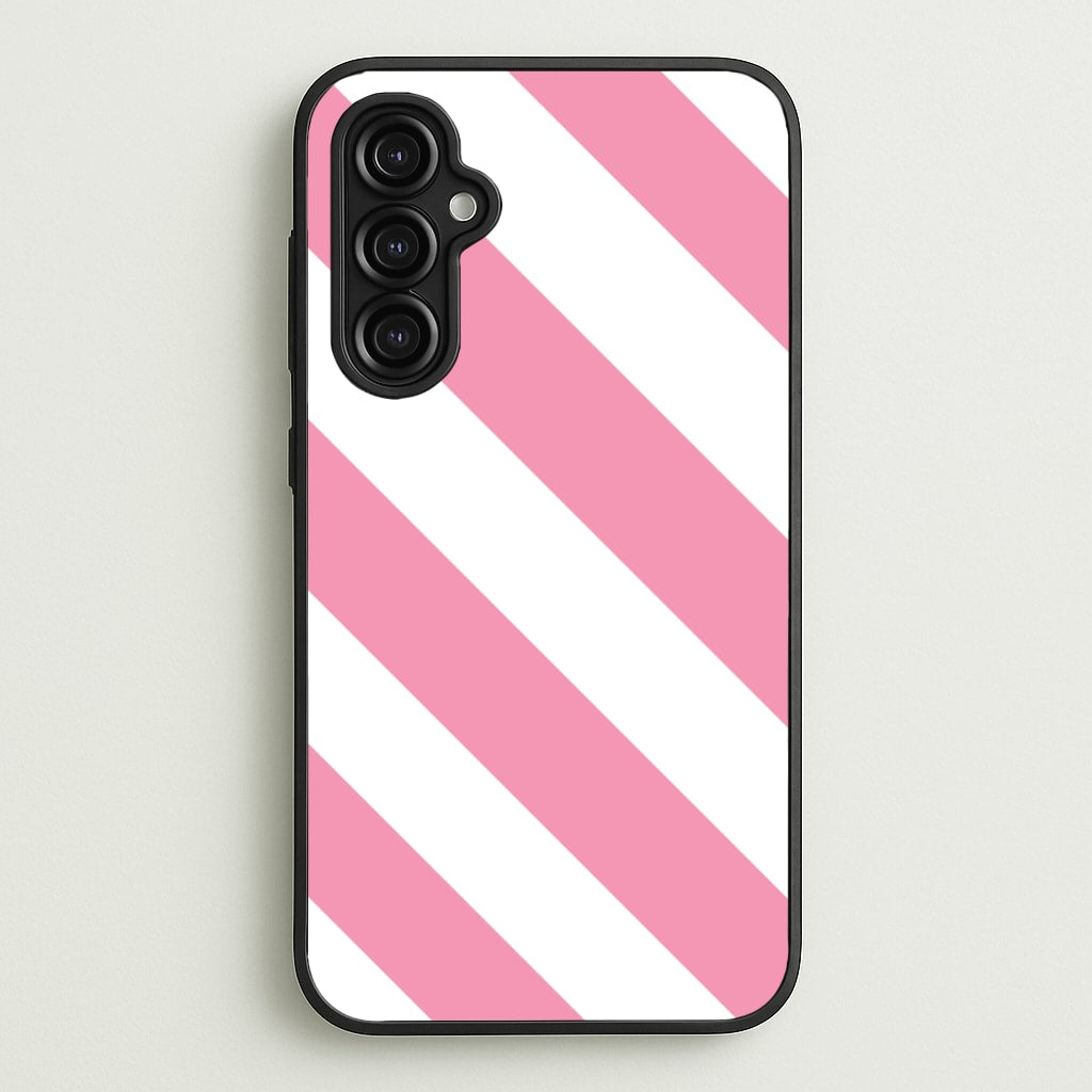 Candy Cane Stripes Galaxy A14 Case