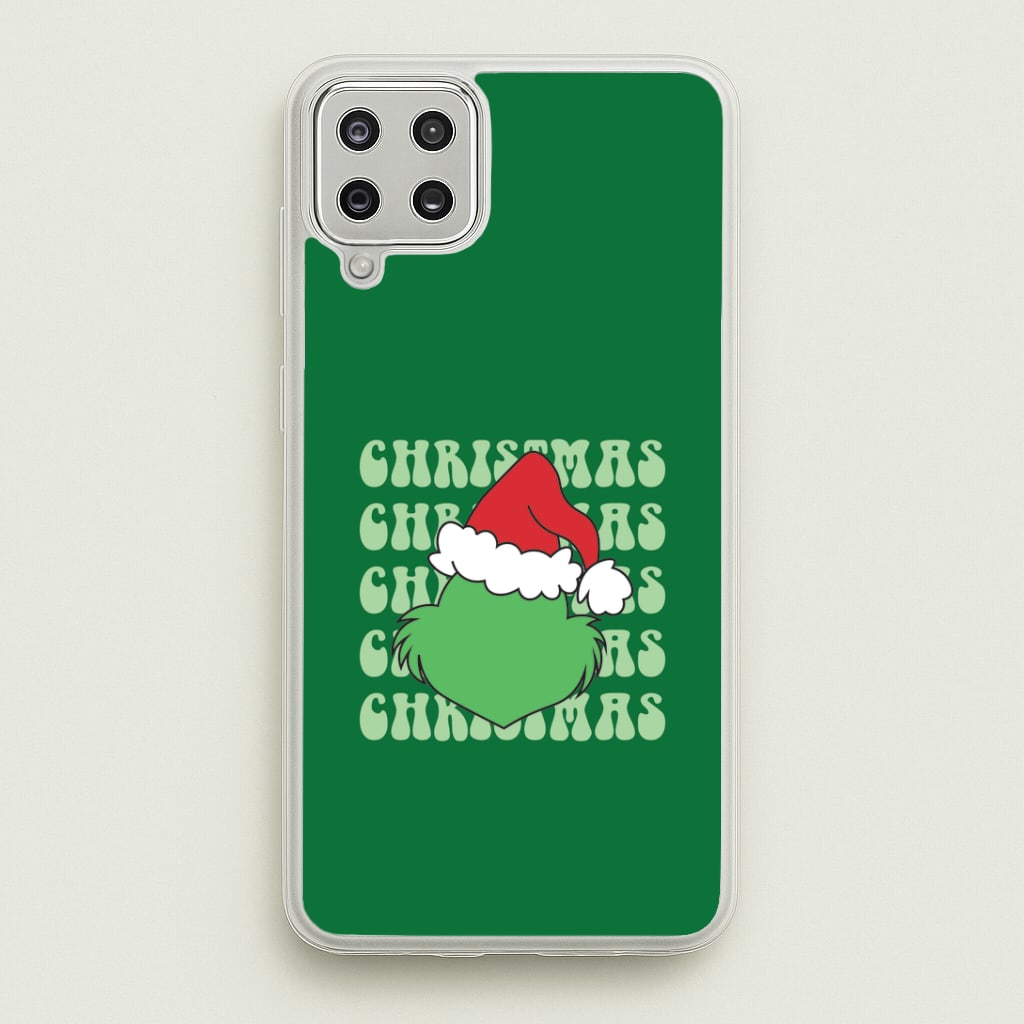 Green Creature Christmas Galaxy A12 Case