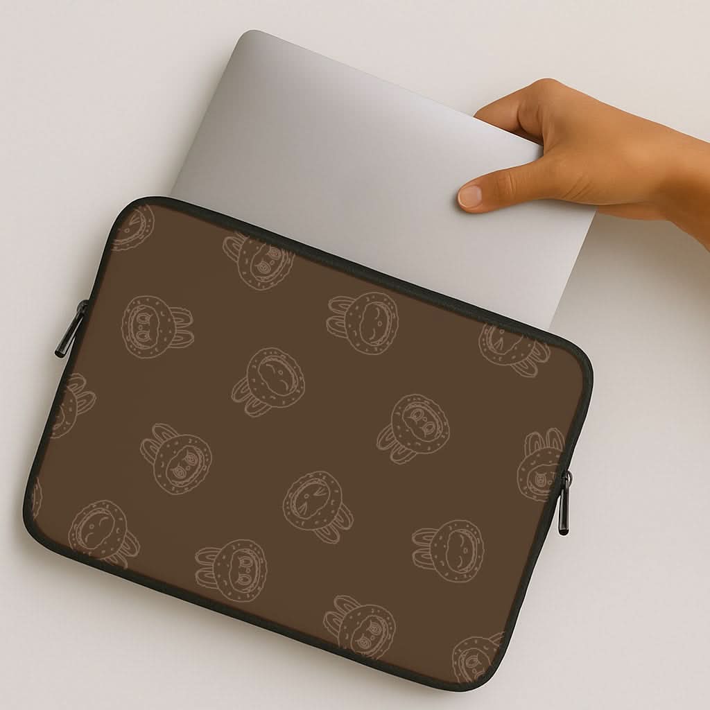 Monsters Outline Pattern I MacBook Cover
