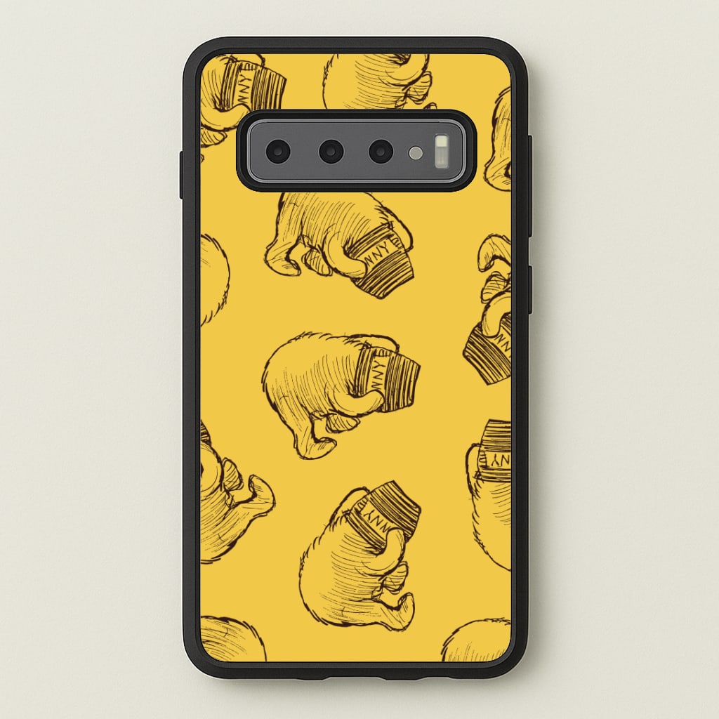 Winnie Honey Pot Pattern Galaxy S10 Case