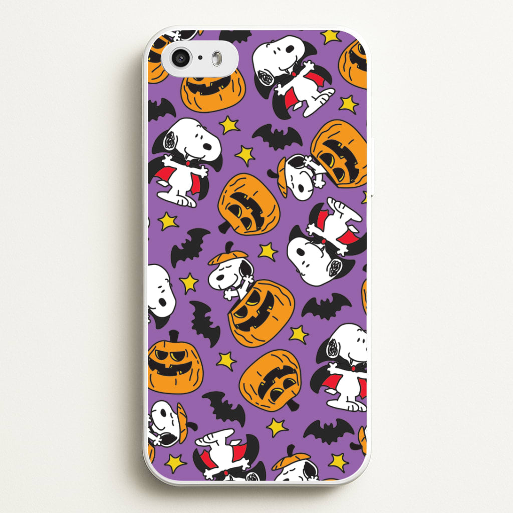 Cartoon Beagle Halloween Pattern iPhone 5 / 5s / SE 2016 Case