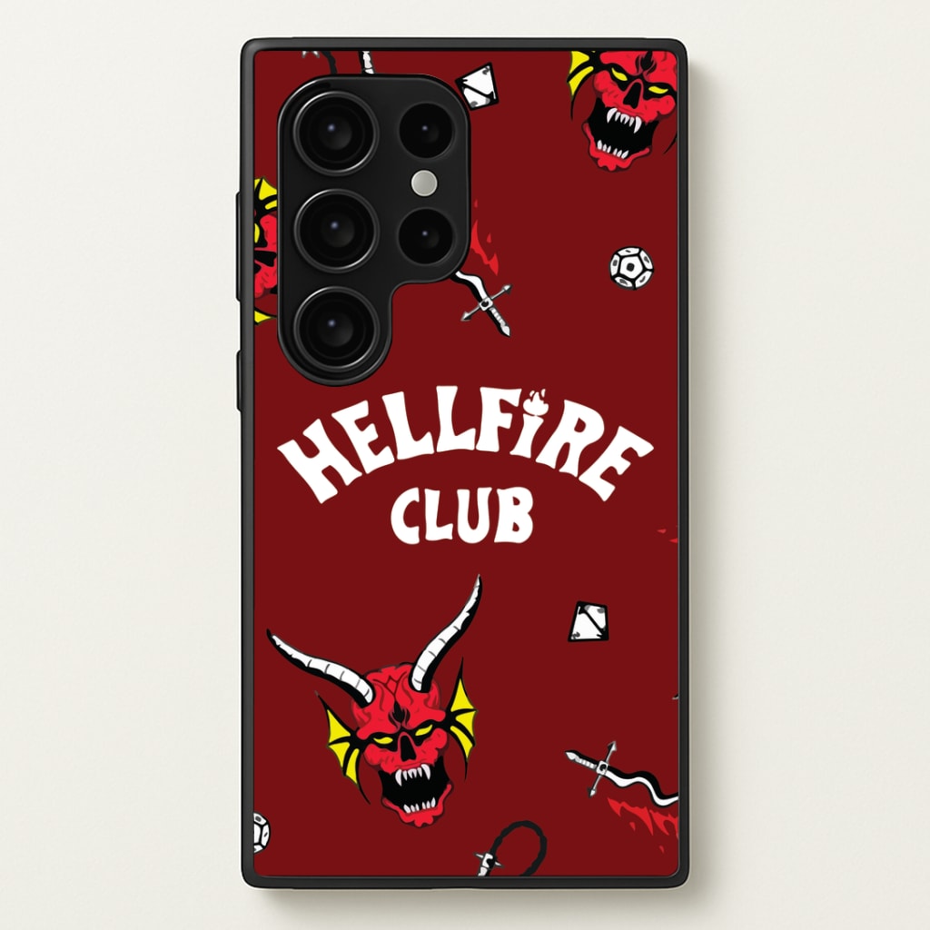 Hellfire Club Icons Collage Red Galaxy S24 Ultra Case
