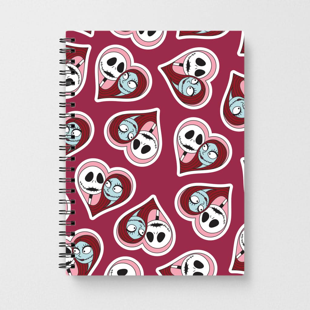J And S Heart Pattern Notebook