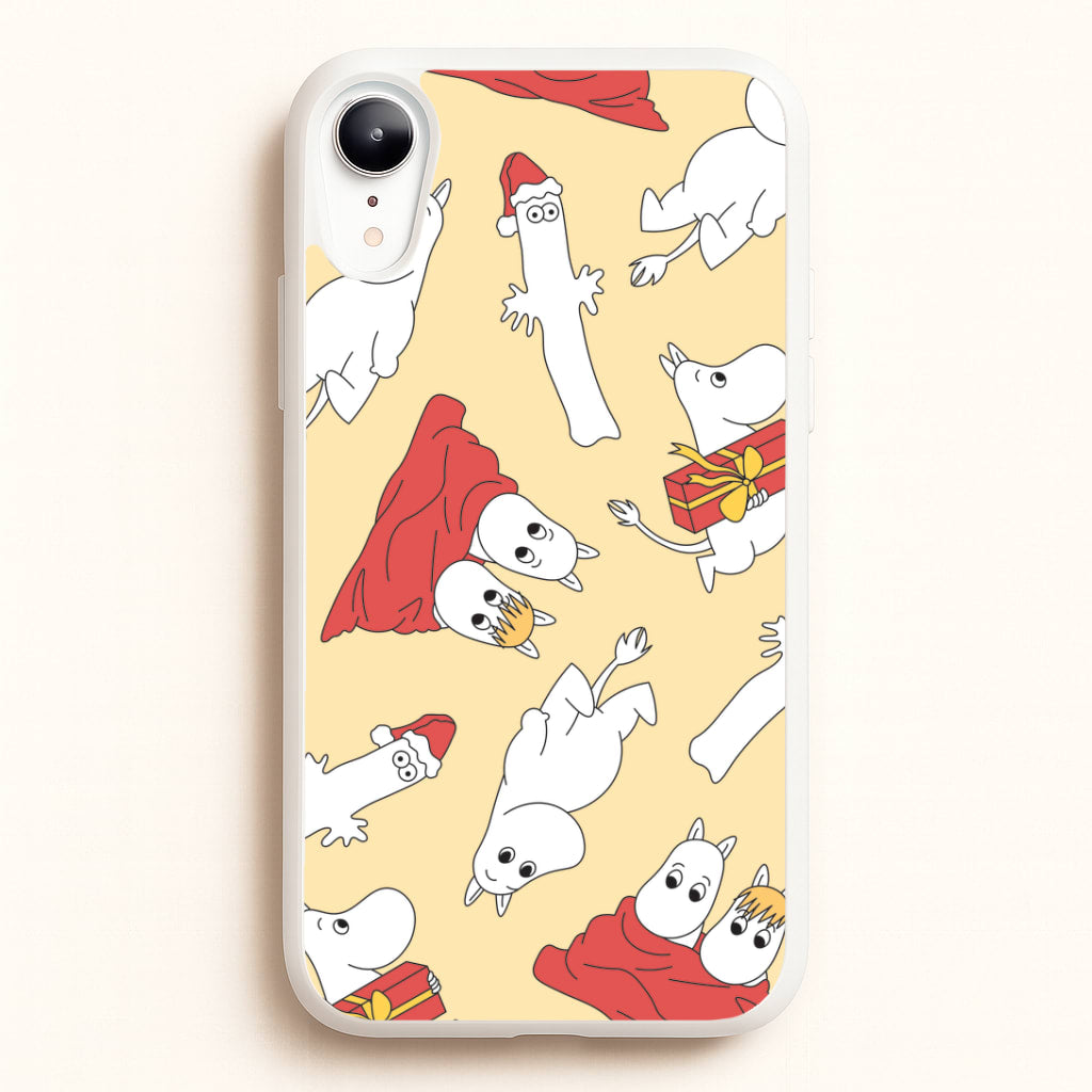Christmas Mooms Pattern iPhone XR Case
