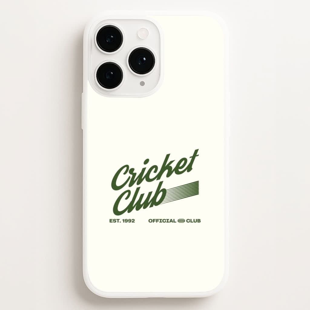 Official Cricket Club Phone Case for Apple iPhone, Samsung Galaxy, Huawei and Google Pixel