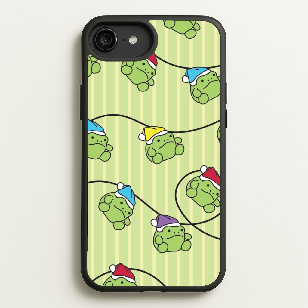 Christmas Frog Plush Fairylights Pattern iPhone 6 Plus / 7 Plus / 8 Plus Case