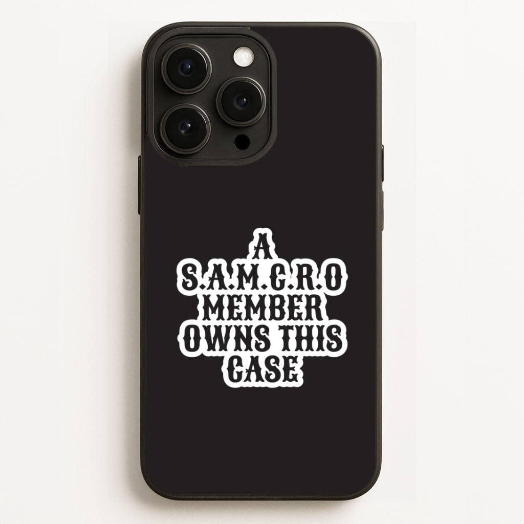 SAMCRO Member iPhone 12 Pro Max Case