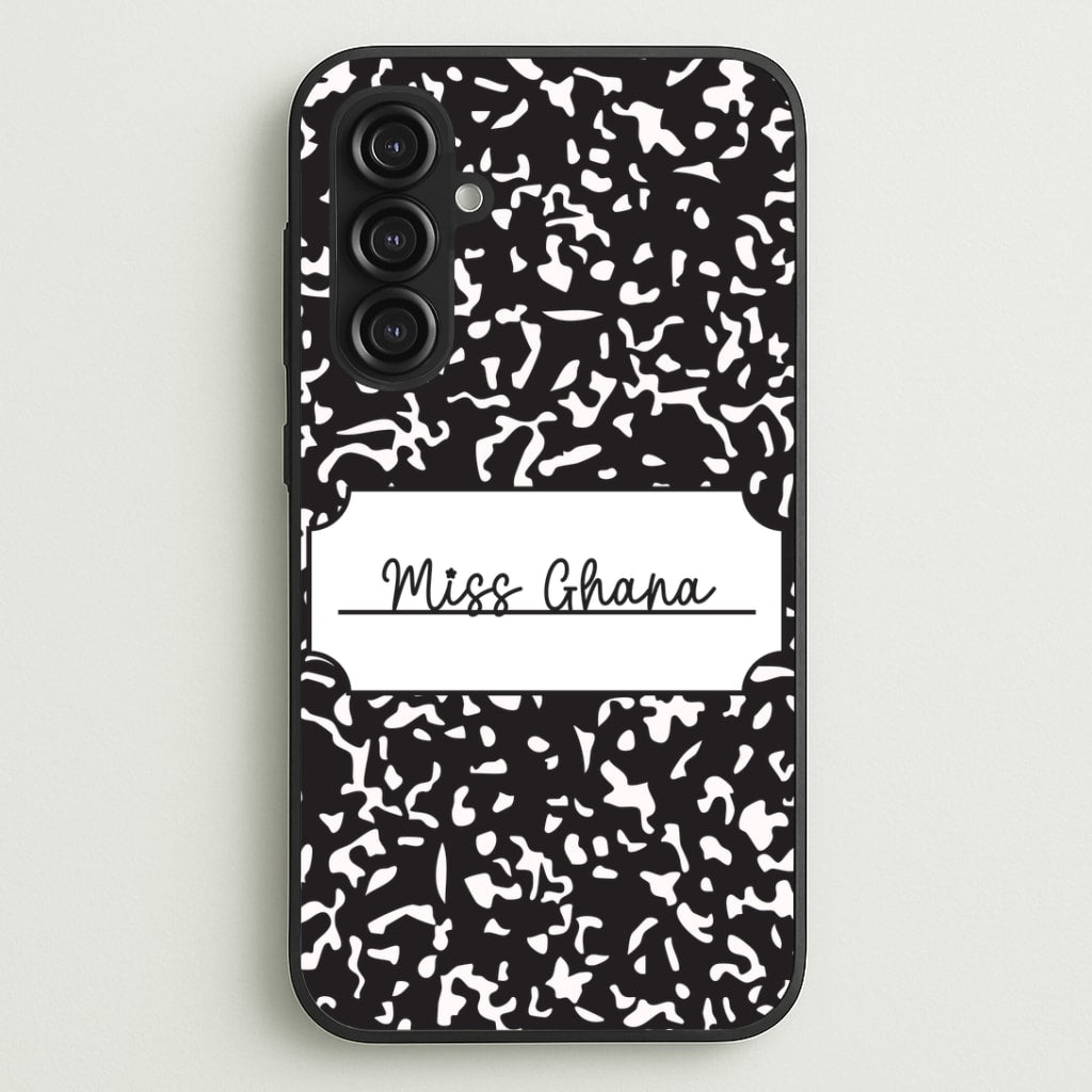 Personalised School Notebook Galaxy S23FE Case