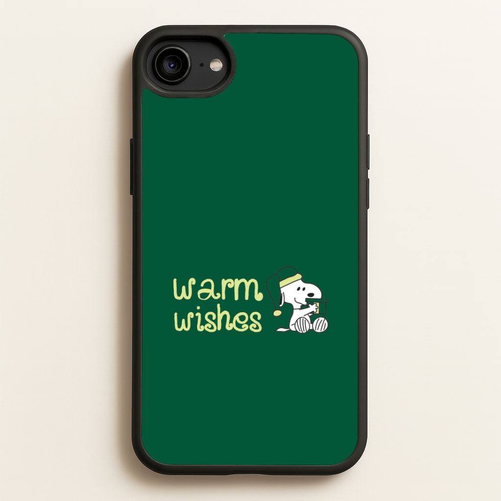 Cartoon Beagle Warm Wishes iPhone 6 / 7 / 8 / SE Case