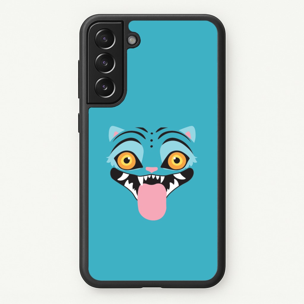 Demon Cat Face Galaxy S21FE Case