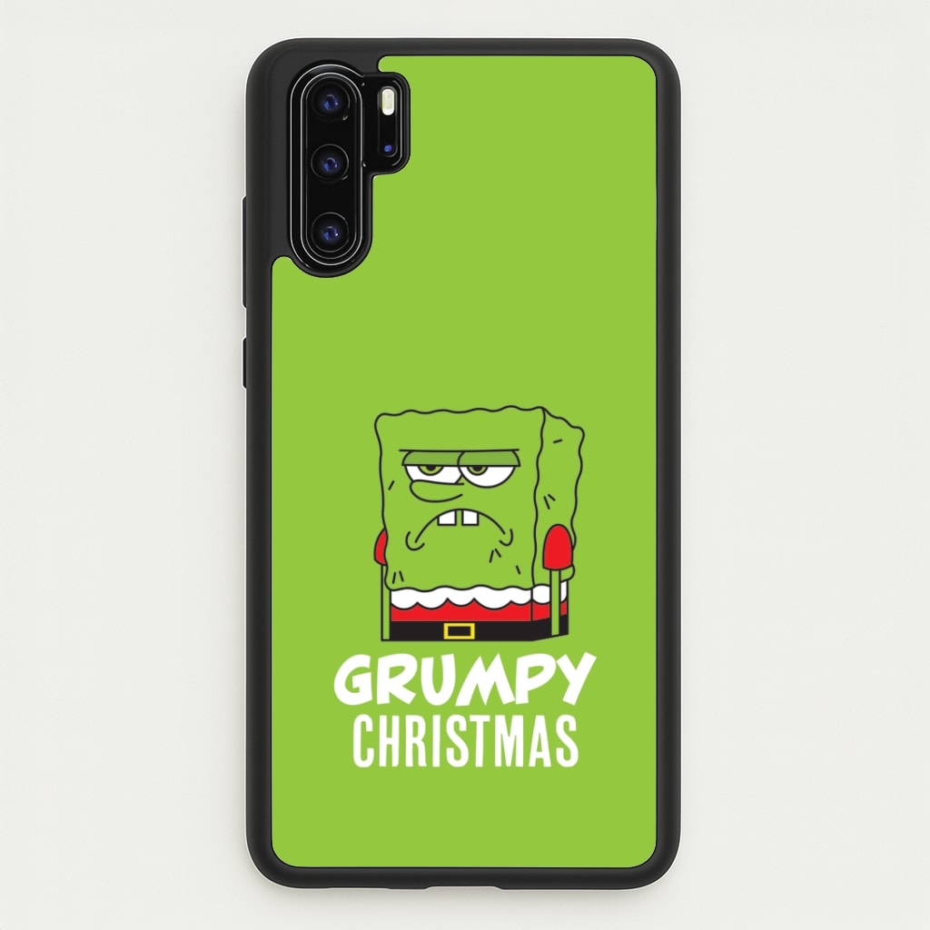 Grumpy Christmas Cartoon Sponge Huawei P30 Pro Case