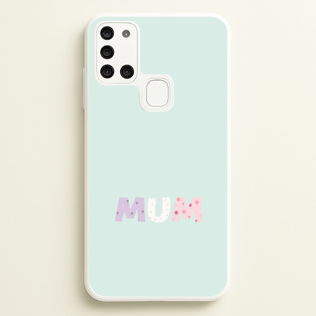 Mum Patchwork Galaxy A21s Case