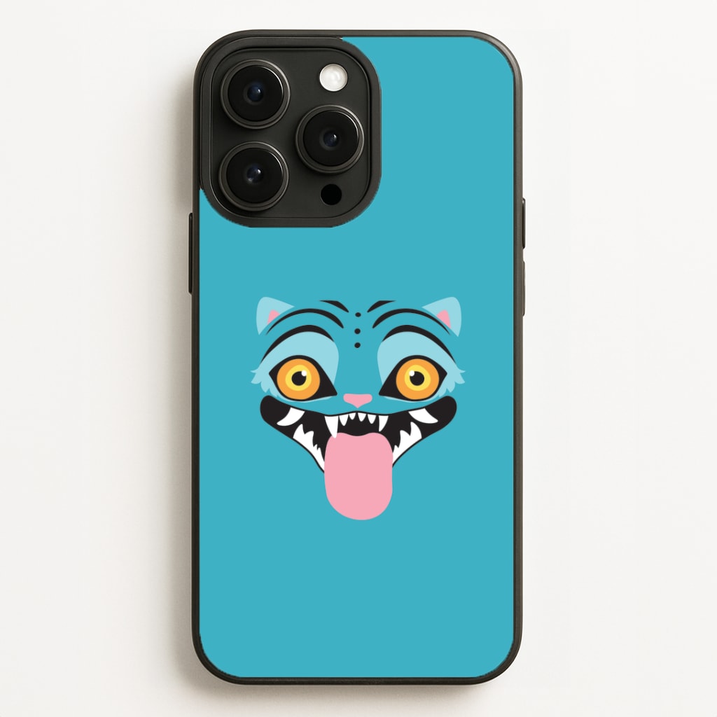Demon Cat Face iPhone 16 Pro Max Case