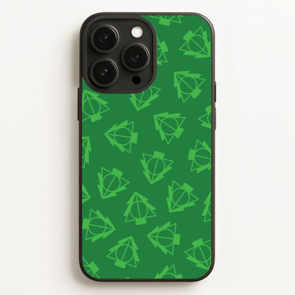 Christmas Tree Wizard Icon Pattern Phone Case for Apple iPhone, Samsung Galaxy, Huawei and Google Pixel