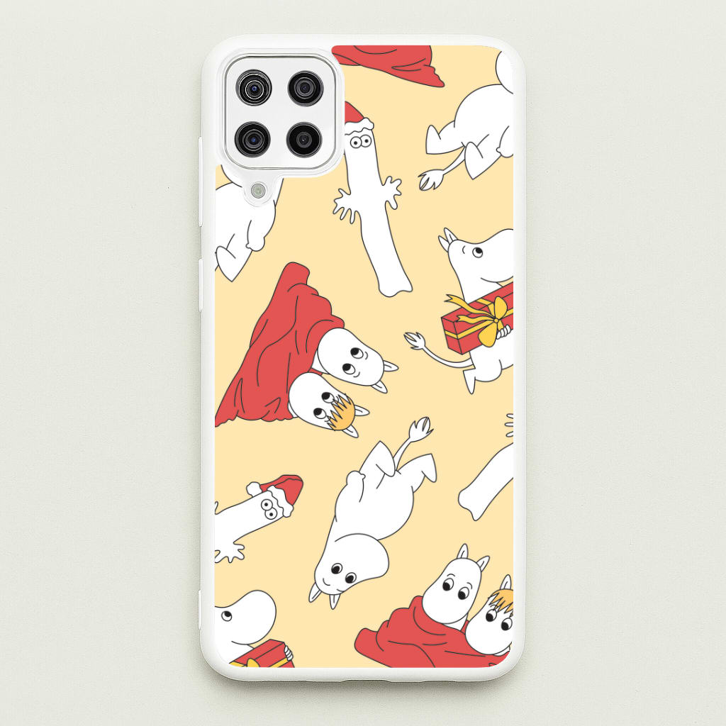 Christmas Mooms Pattern Galaxy A12 Case