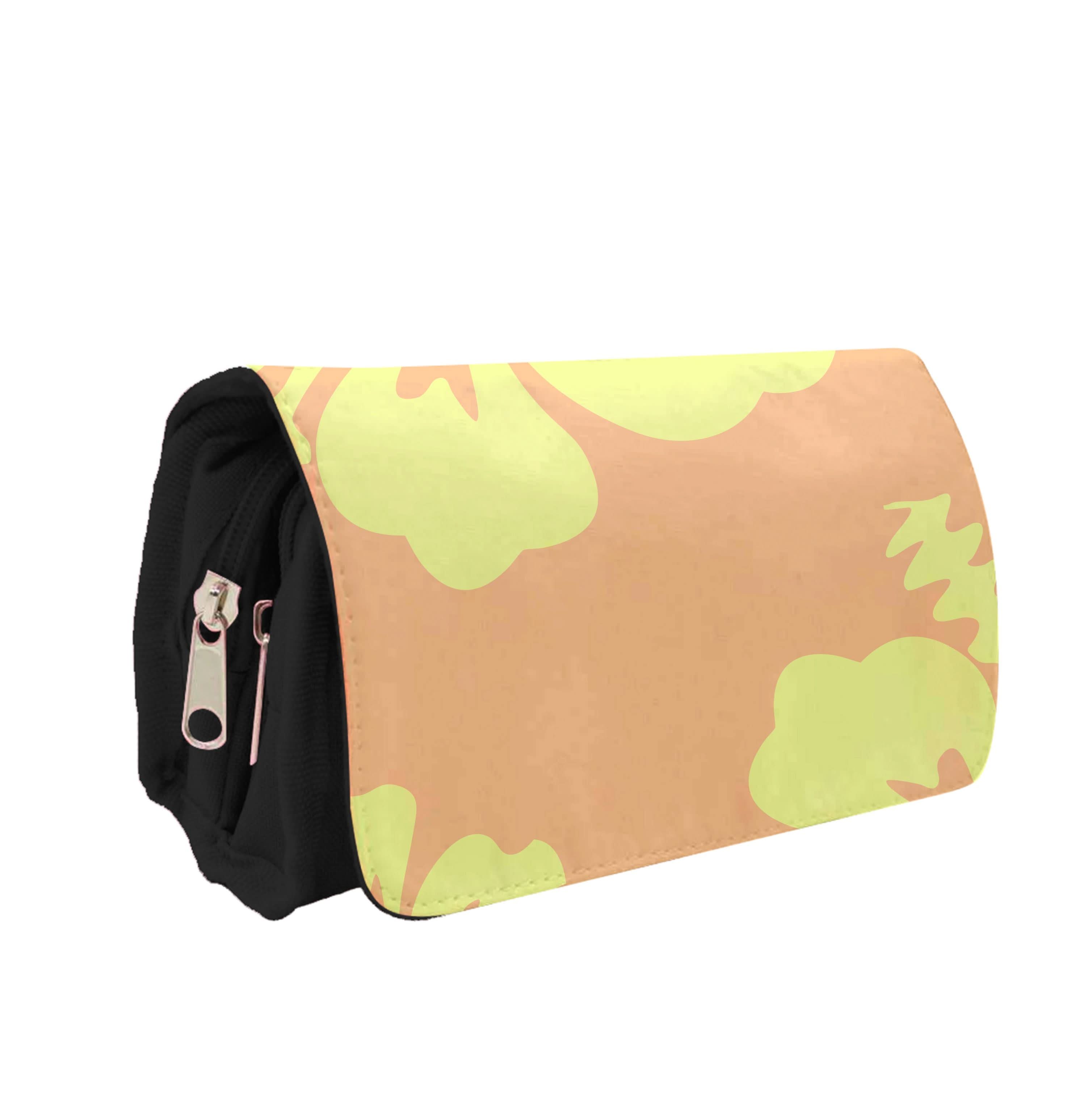 Orange And Yellow Hawaiian Flowers Pattern Pencil Case