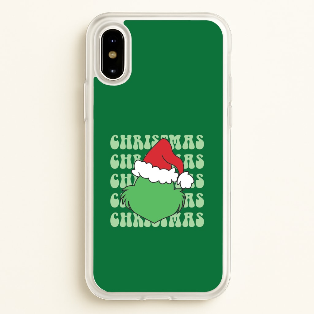 Green Creature Christmas iPhone X / XS Case