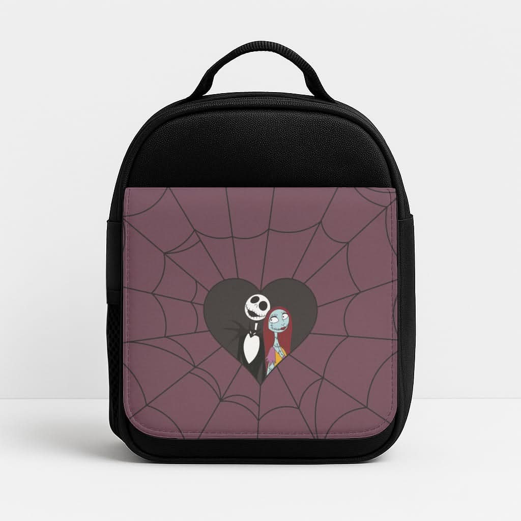 J And S Cobweb Heart Insulated Lunch Bag
