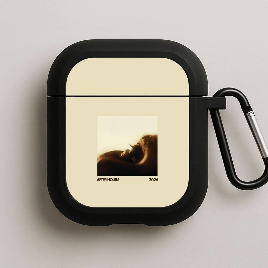 AH Album Black AirPods Case