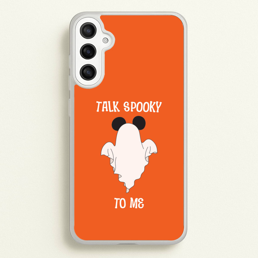 Talk Spooky To Me Mouse Ghost Galaxy A36 Case
