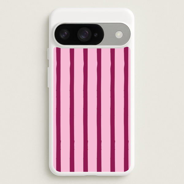 Strawberry Stripes Google Pixel 10 / 10 Pro Case