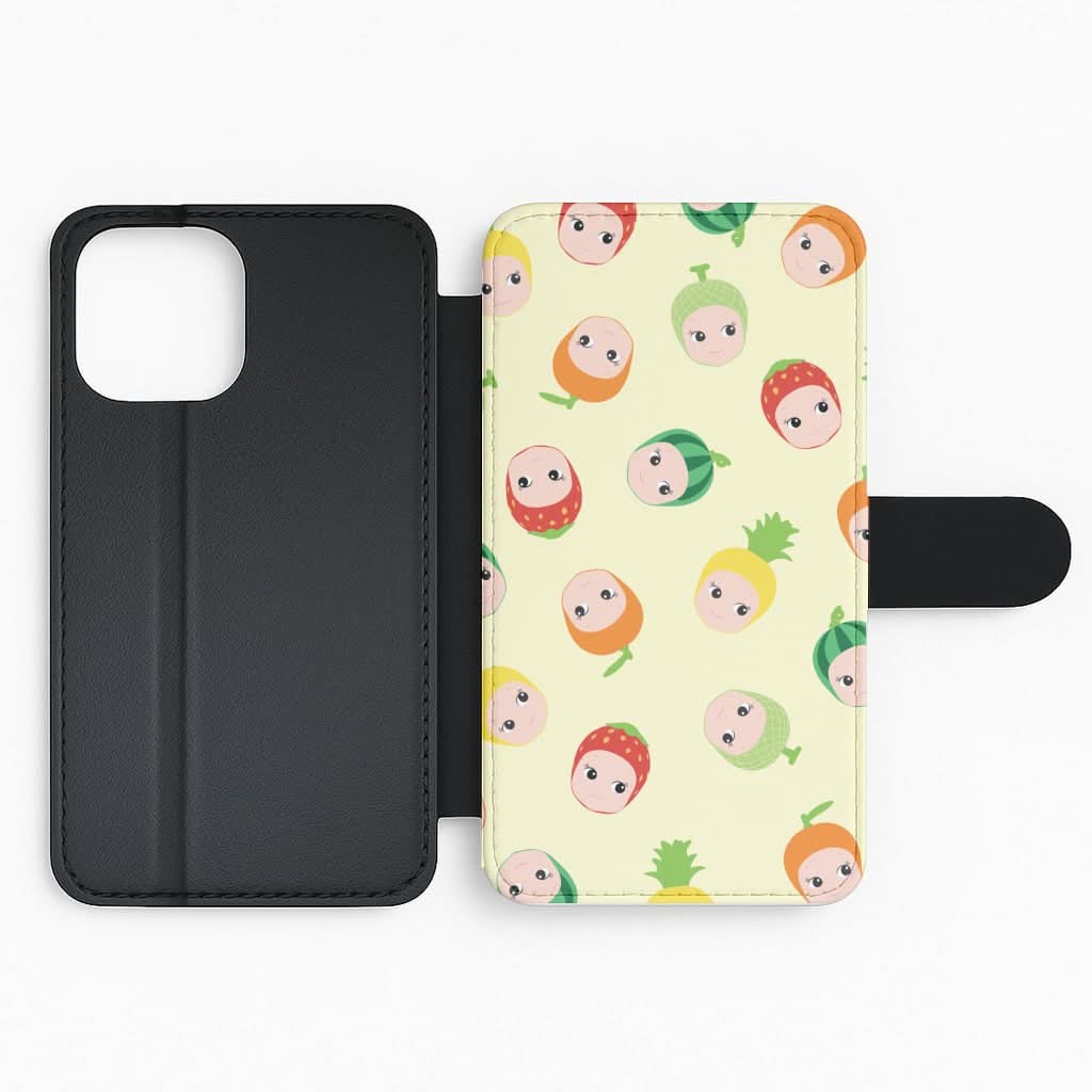 Fruit Angels Pattern Flip Phone Case