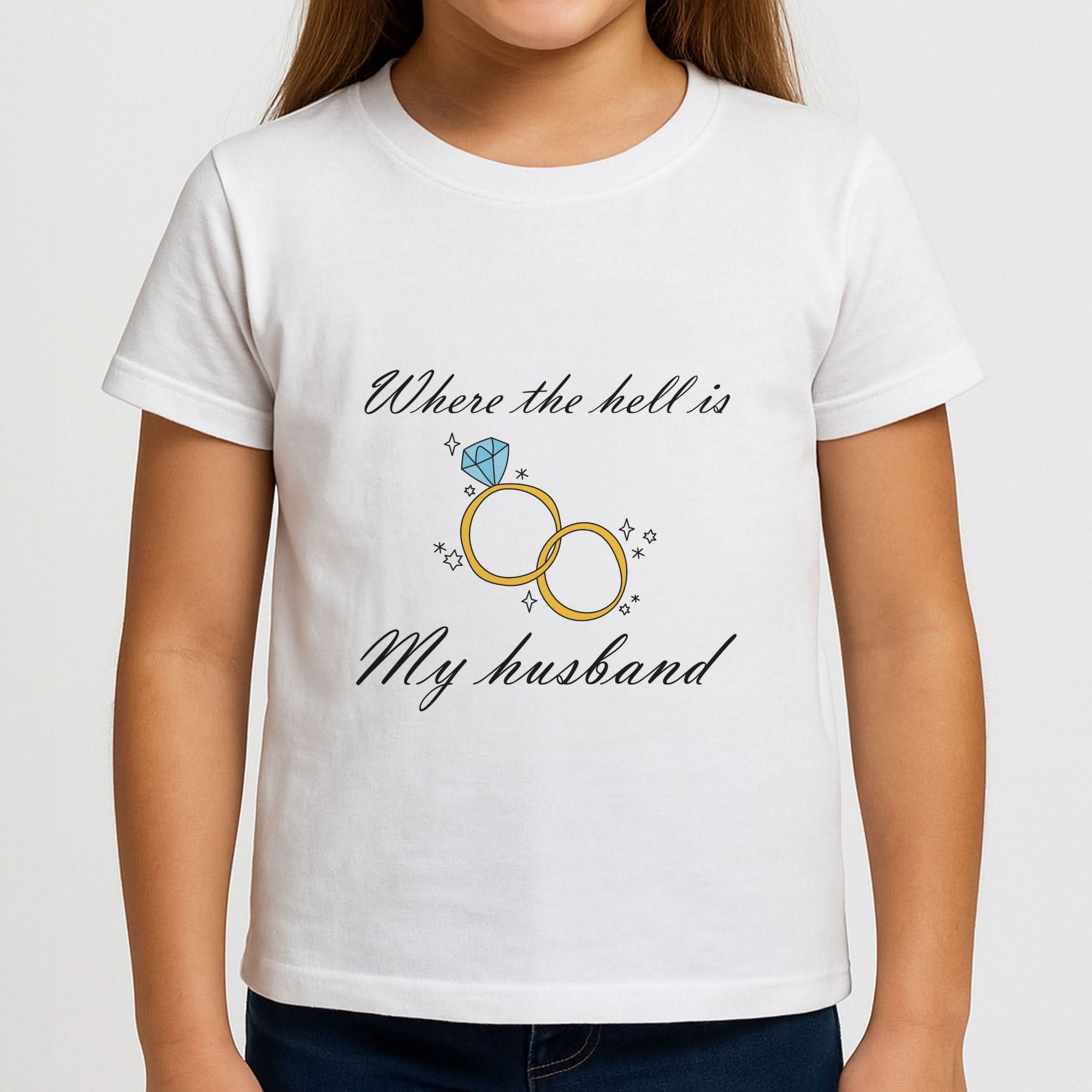 WTHIMH Cartoon Rings Girls T-Shirt