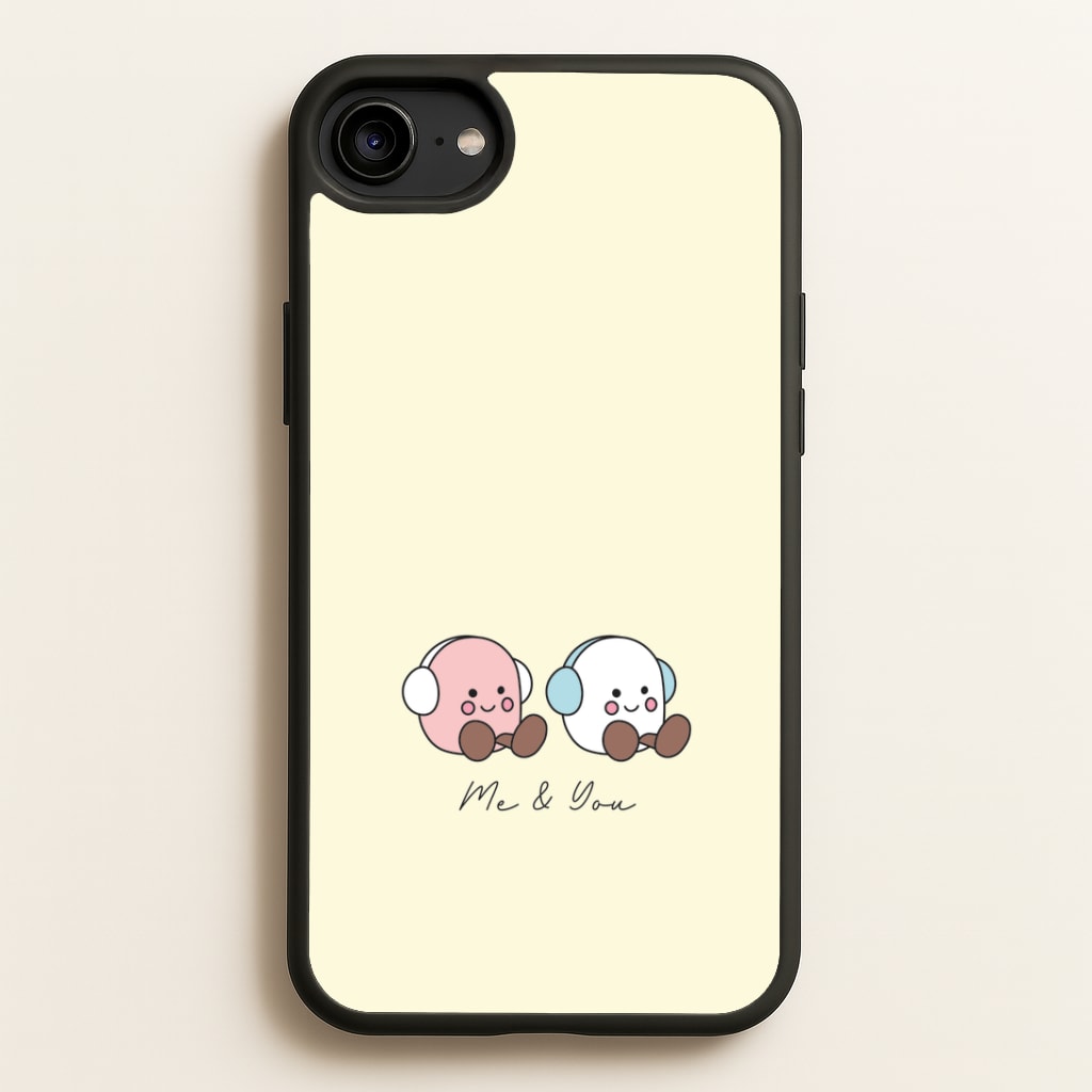 Cute Christmas Marshmellow Plushies iPhone 6 / 7 / 8 / SE Case