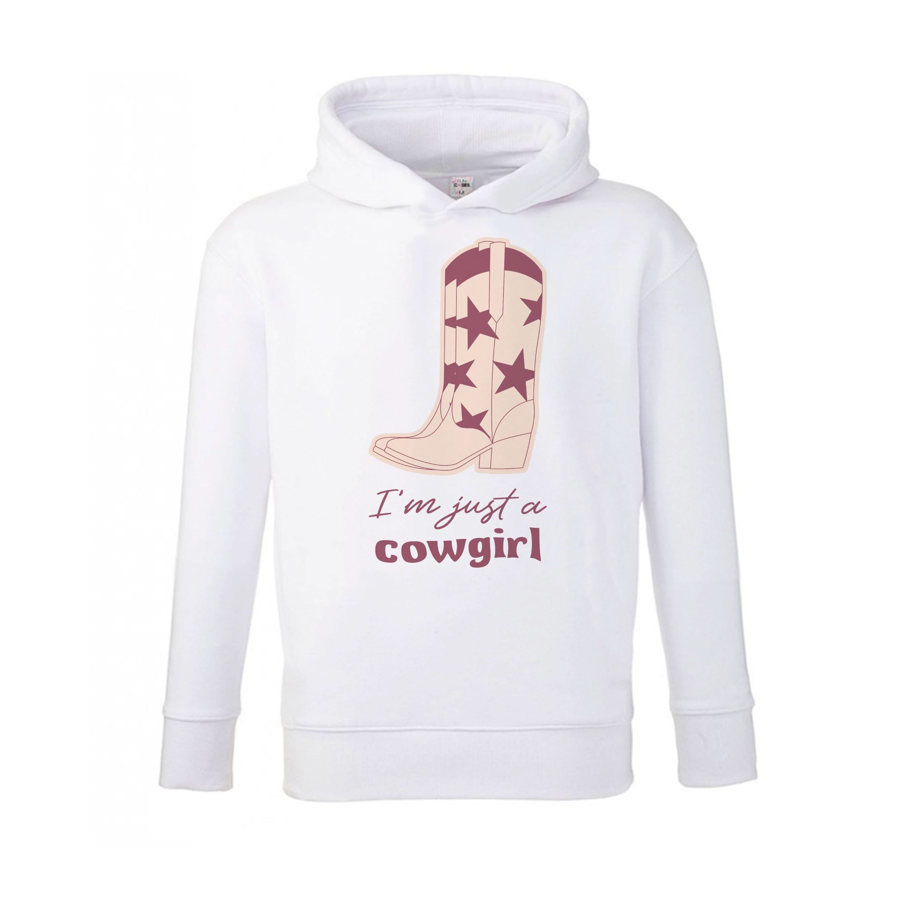 I'm Just A Cowgirl Kids Hoodie