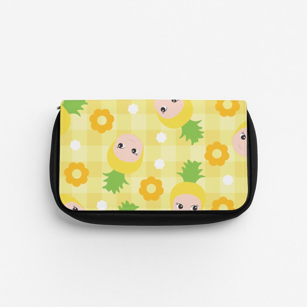 Pineapple Angel Pattern Pencil Case
