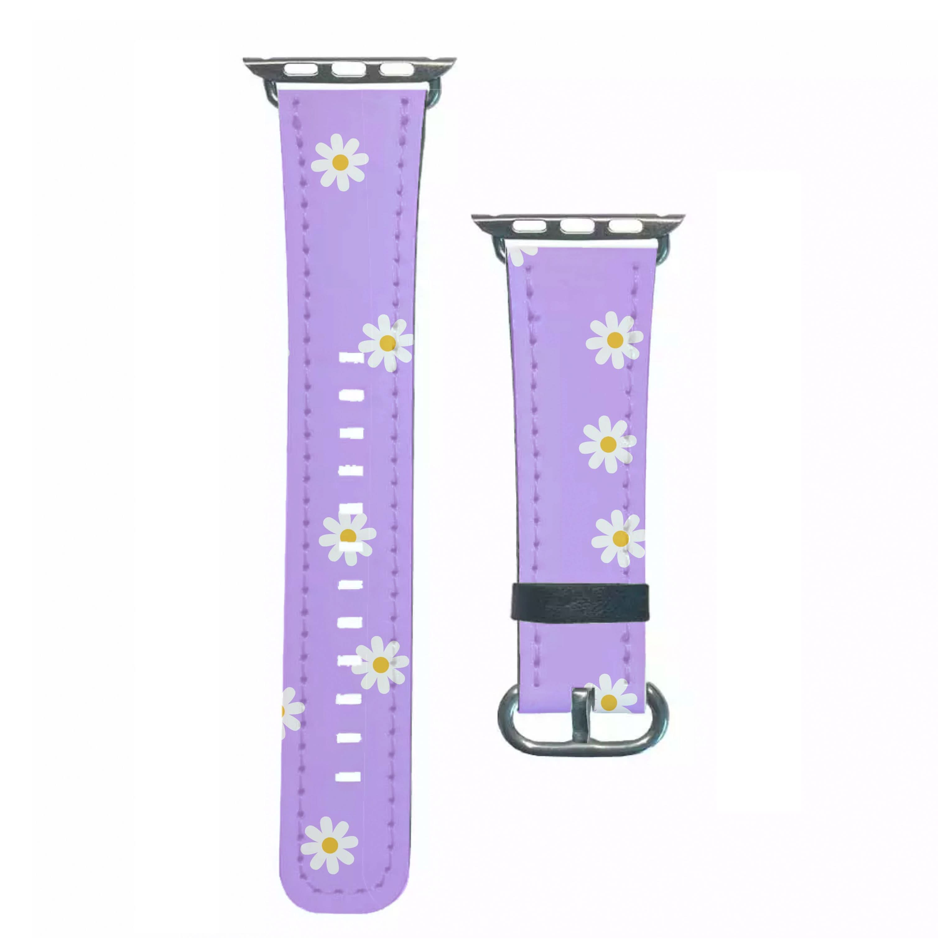 Purple Daisies Apple Watch Strap