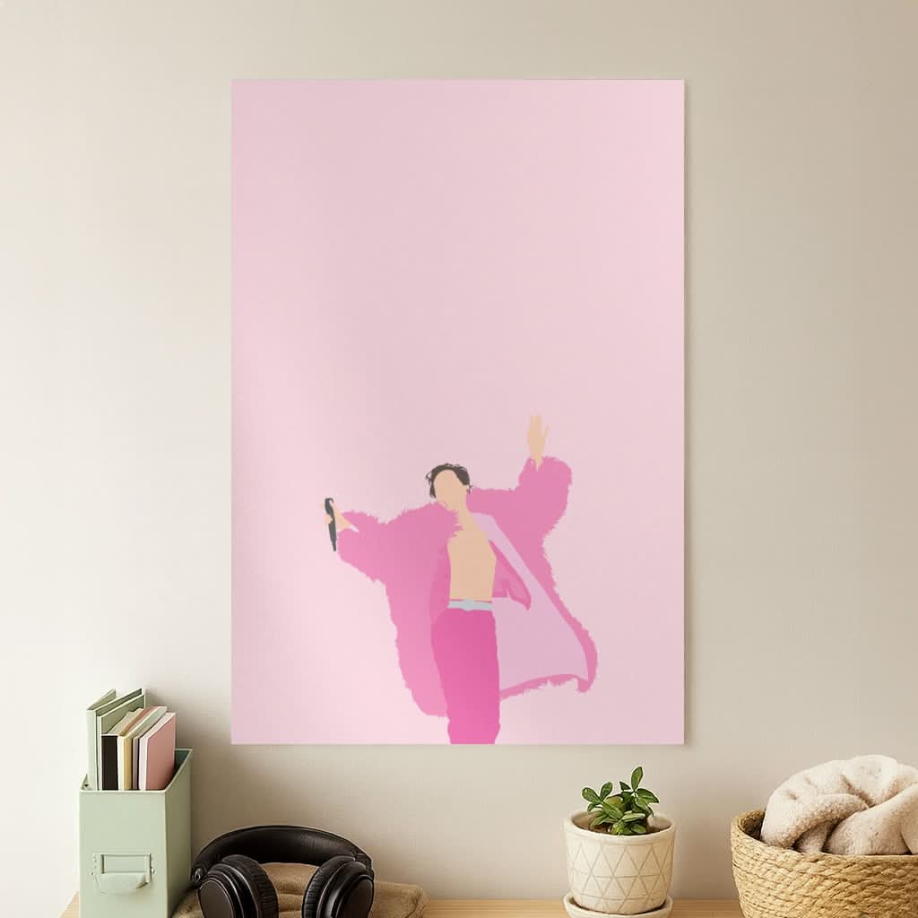 Harry Pink Coat Poster
