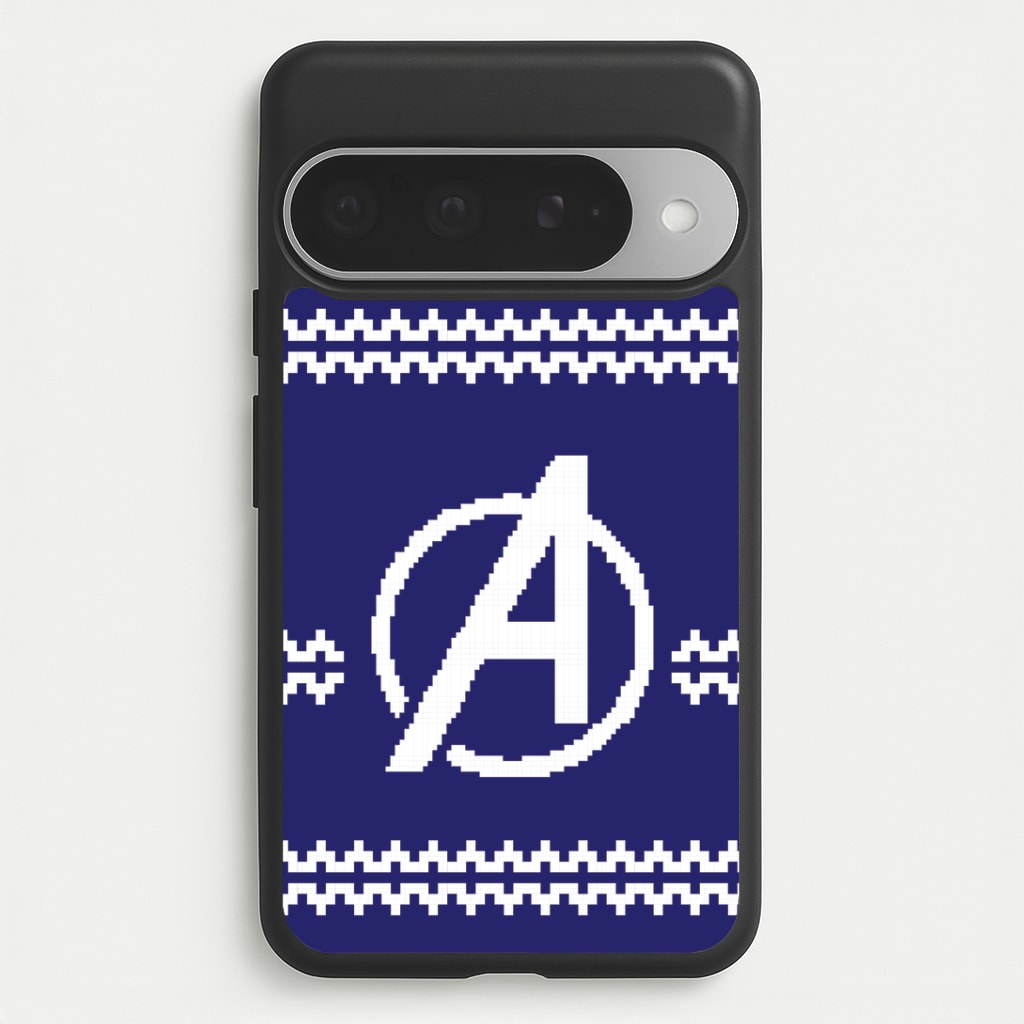 Superhero Team Blue Christmas Jumper  Google Pixel 10 Pro XL Case