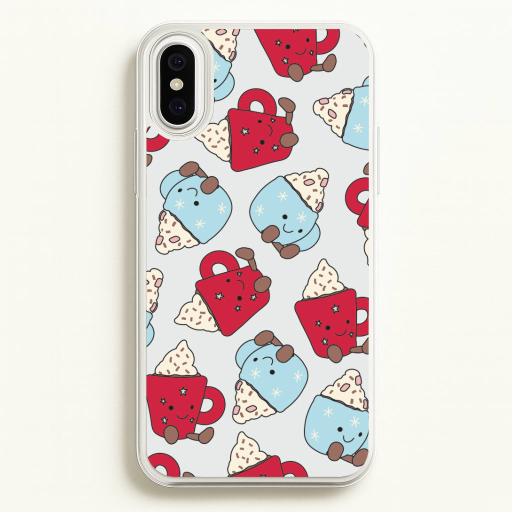 Christmas Drinks Plushies Pattern iPhone XS Max Case