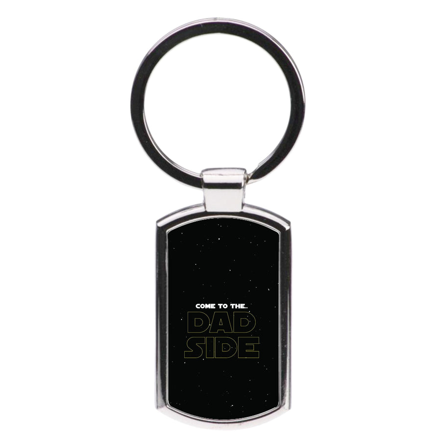 Come To The Dad Side - Personalised Father's Day Luxury Keyring