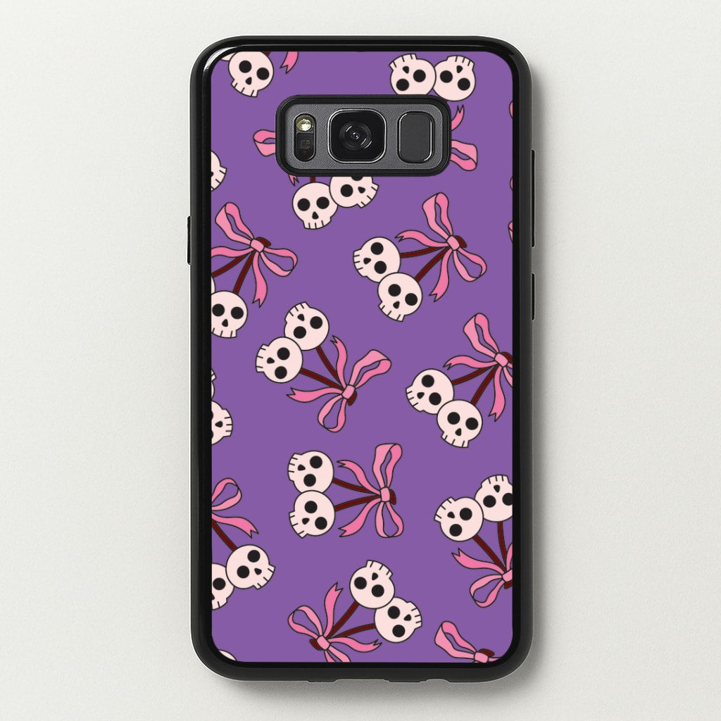 Cherry Skulls Pattern Galaxy S8 Case