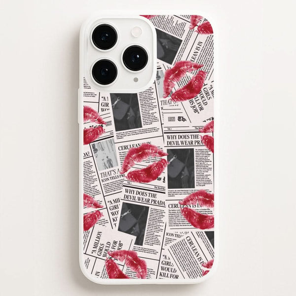 Front Page Kisses Phone Case for Apple iPhone, Samsung Galaxy, Huawei and Google Pixel