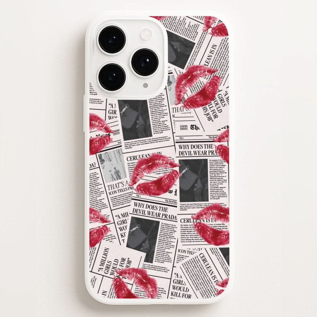 Front Page Kisses Phone Case for Apple iPhone, Samsung Galaxy, Huawei and Google Pixel