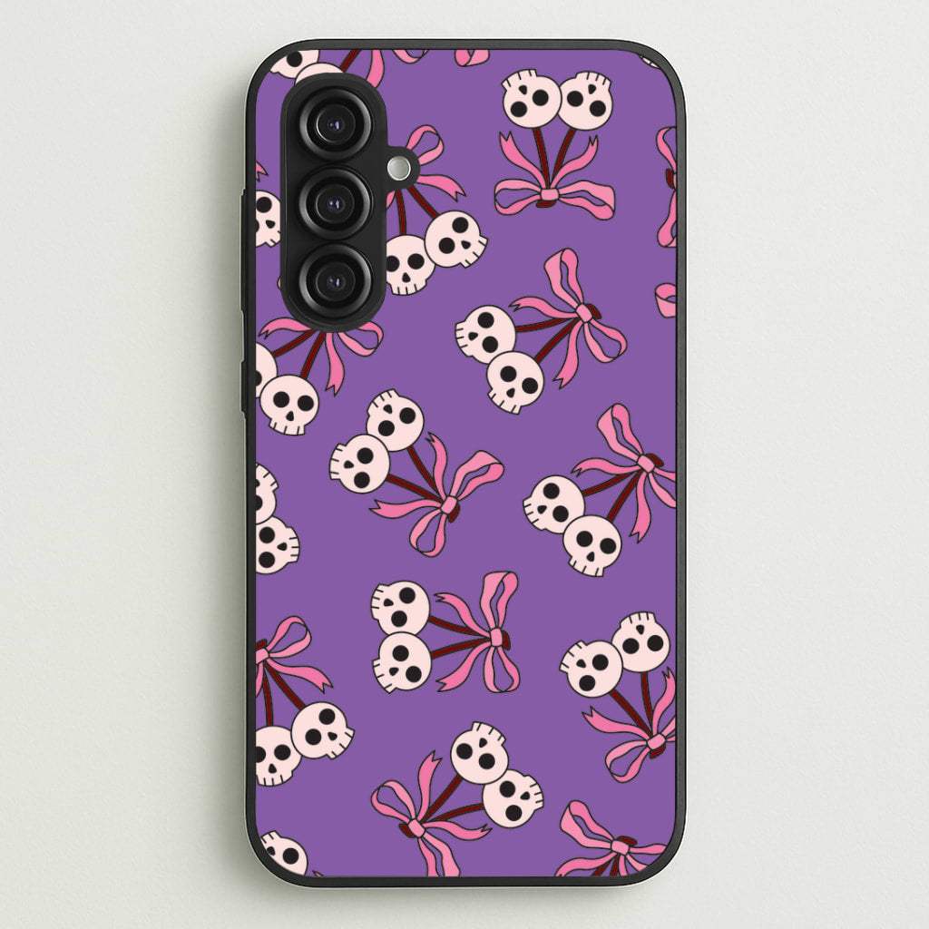 Cherry Skulls Pattern Galaxy S23FE Case