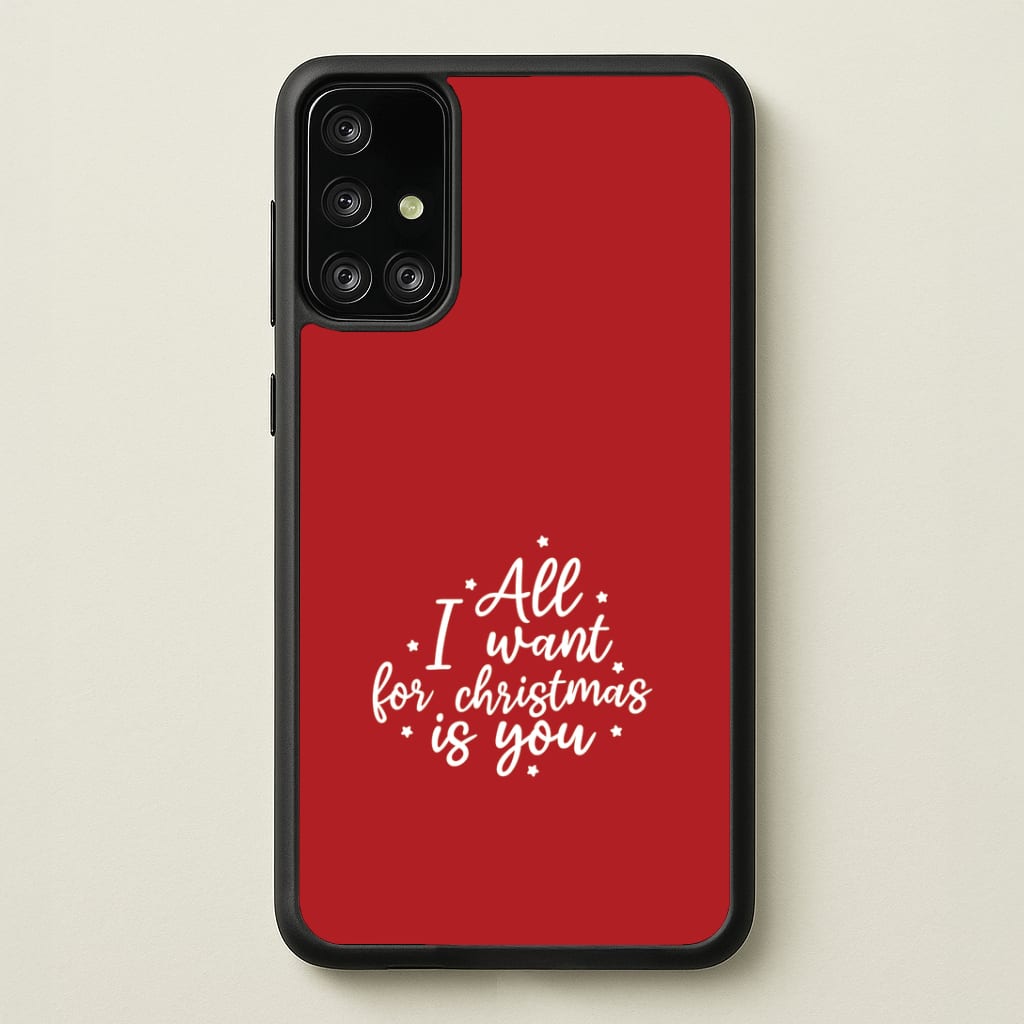 All I Want For Christmas Is You Stars Galaxy A71 Case