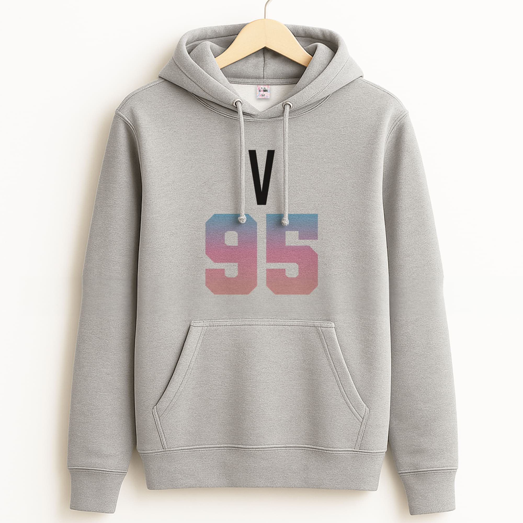 V 95 Unisex Grey Hoodie