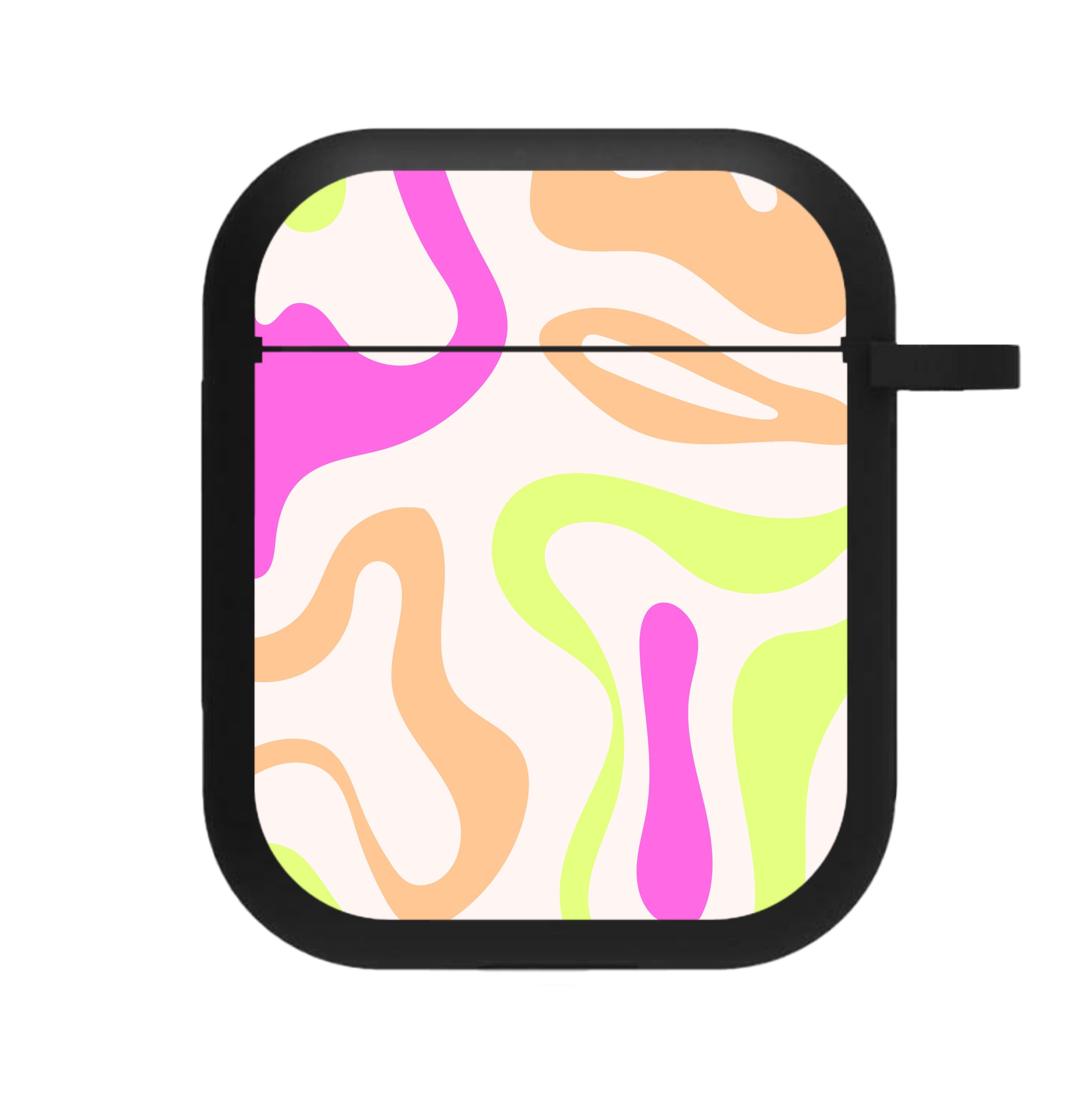 Pastel Shades Psychedelic Pattern AirPods Case