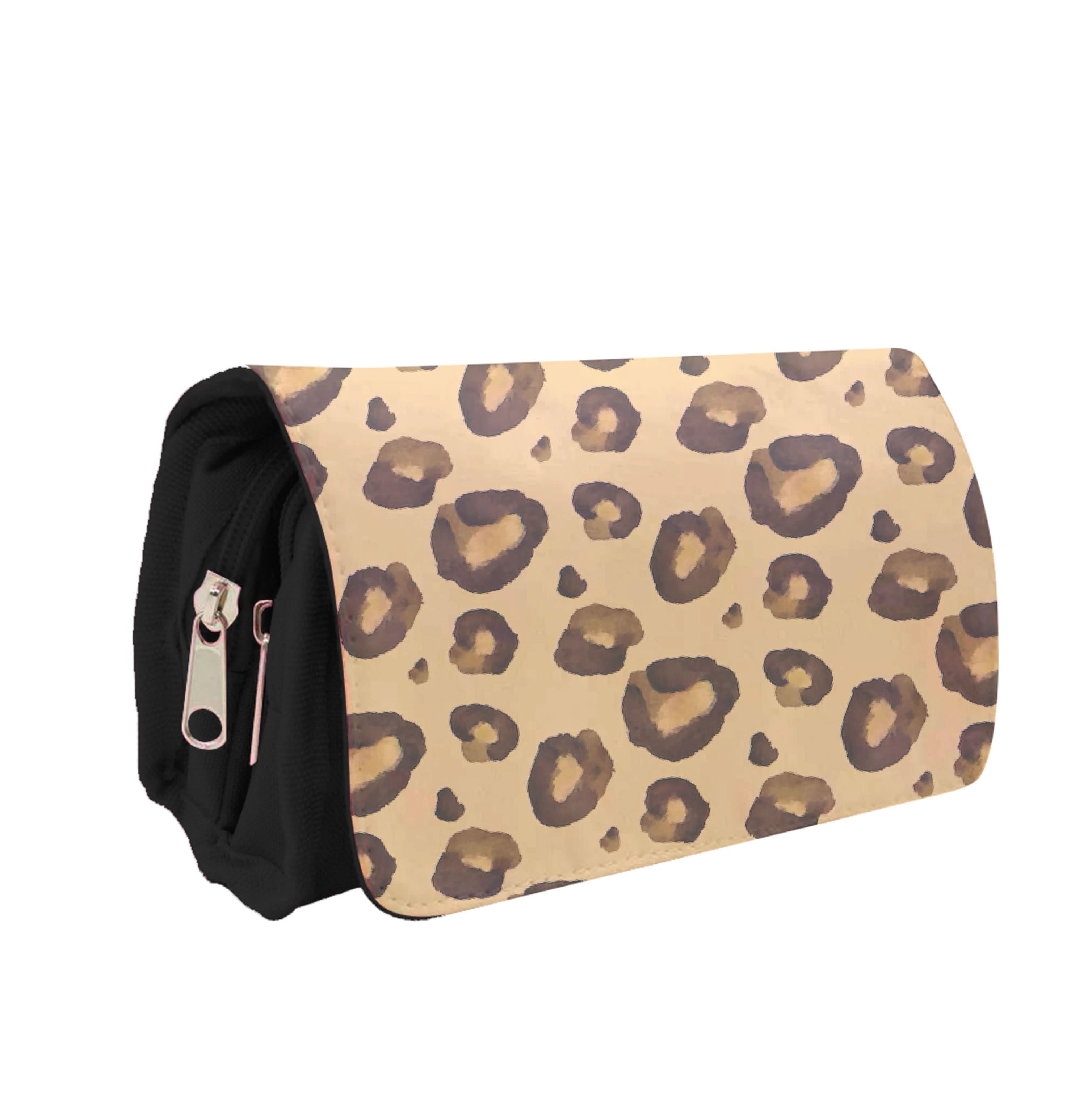 Watercolour Cheetah Print Pencil Case