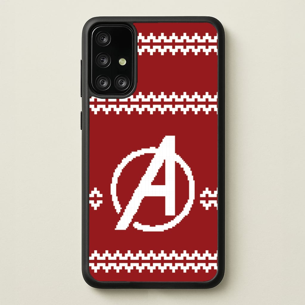 Superhero Team Red Christmas Jumper Galaxy A71 Case