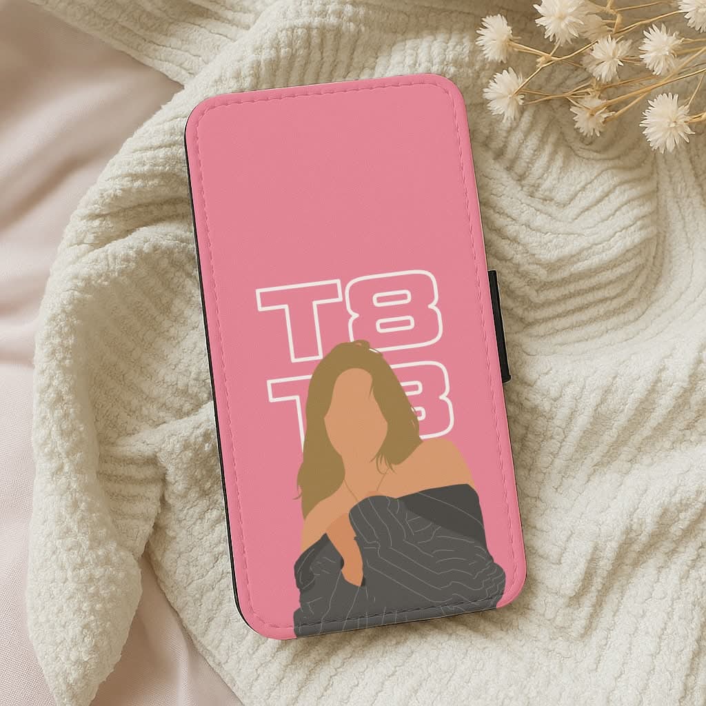 T8 Pink Leather Phone Case